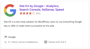 Google Site Kit Plugin