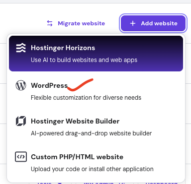 Hostinger 1 Click WordPress Install 3